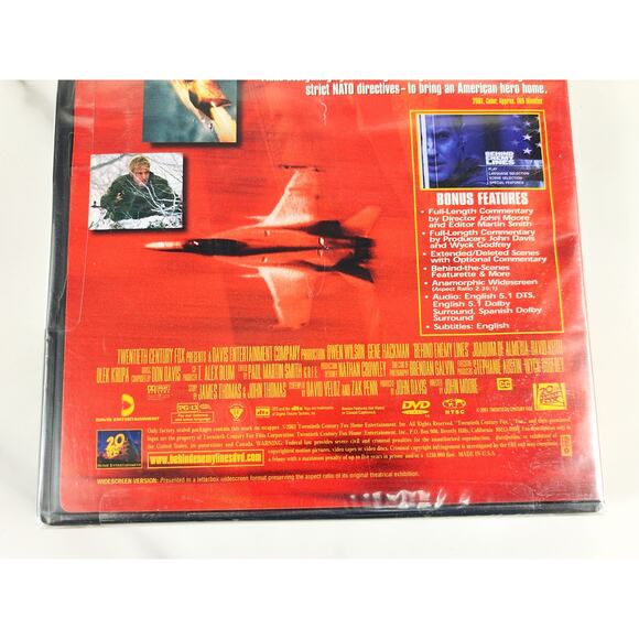 Movie Behind Enemy Lines DVD New Sealed Owen Wilson Gene Hackman 2002 USA - Picture 6 of 10